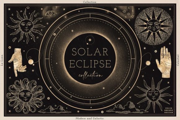 Exploring the Solar Eclipse Collection: A Celestial Design Resource for Creatives