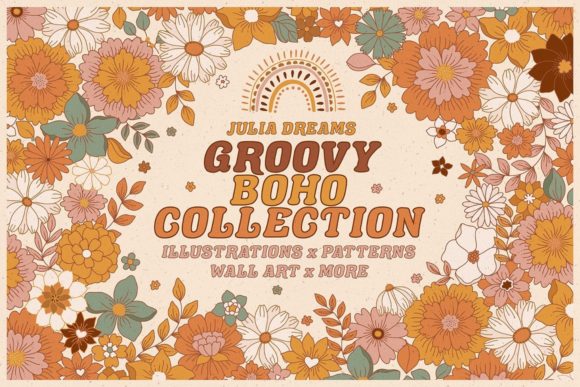 Groovy Boho Collection: A Creative Resource for Designers and Enthusiasts