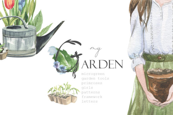 My Garden Watercolor Set: A Creative Resource for Spring Planting Enthusiasts