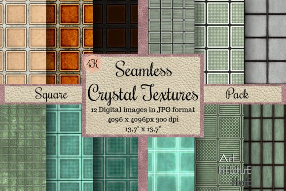 Seamless Crystal Textures - Square Pack: A Strategic Resource for Design and Creativity