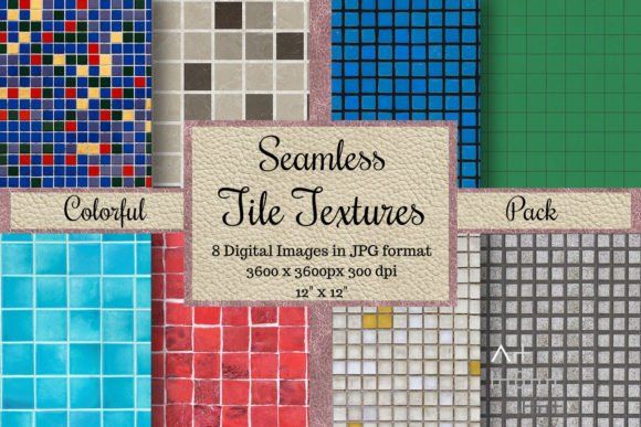 Seamless Tile Textures – Colorful Pack: Versatile, High-Resolution Digital Assets for Creators