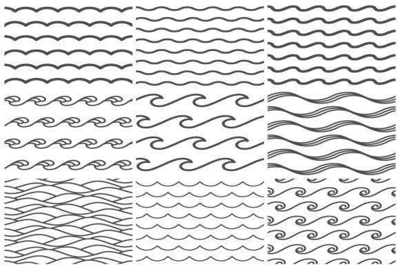 Seamless Water Waves Pattern: A Versatile Design Asset for Modern Creatives