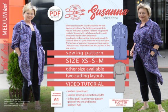 The Shirt Dress Sewing Pattern Susanna: A Timeless Blend of Function and Style