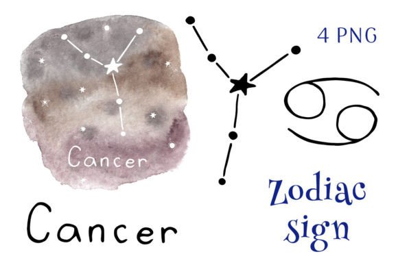 Zodiac Sign Cancer: A Creative Guide to PNG Clipart and Doodle Elements